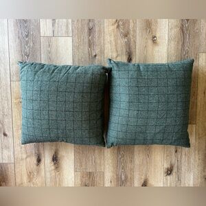 Green & Black Plaid 18x18 Decorative Throw Pillows-Threshold